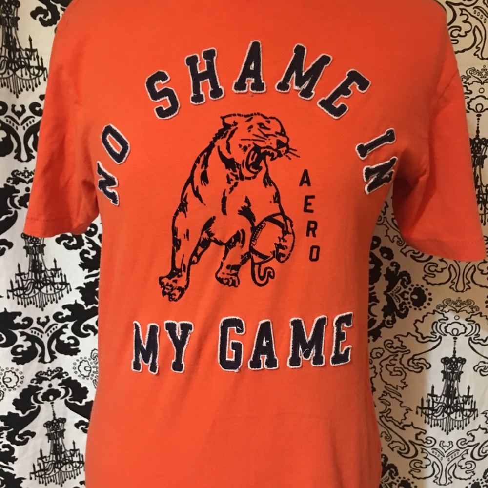 Aeropostale Orange vintage T-shirt - Picture 3 of 5